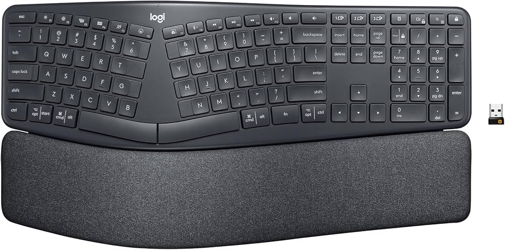Amazon | Logitech Ergo K860 Wireless Ergonomic Keyboard with Wrist