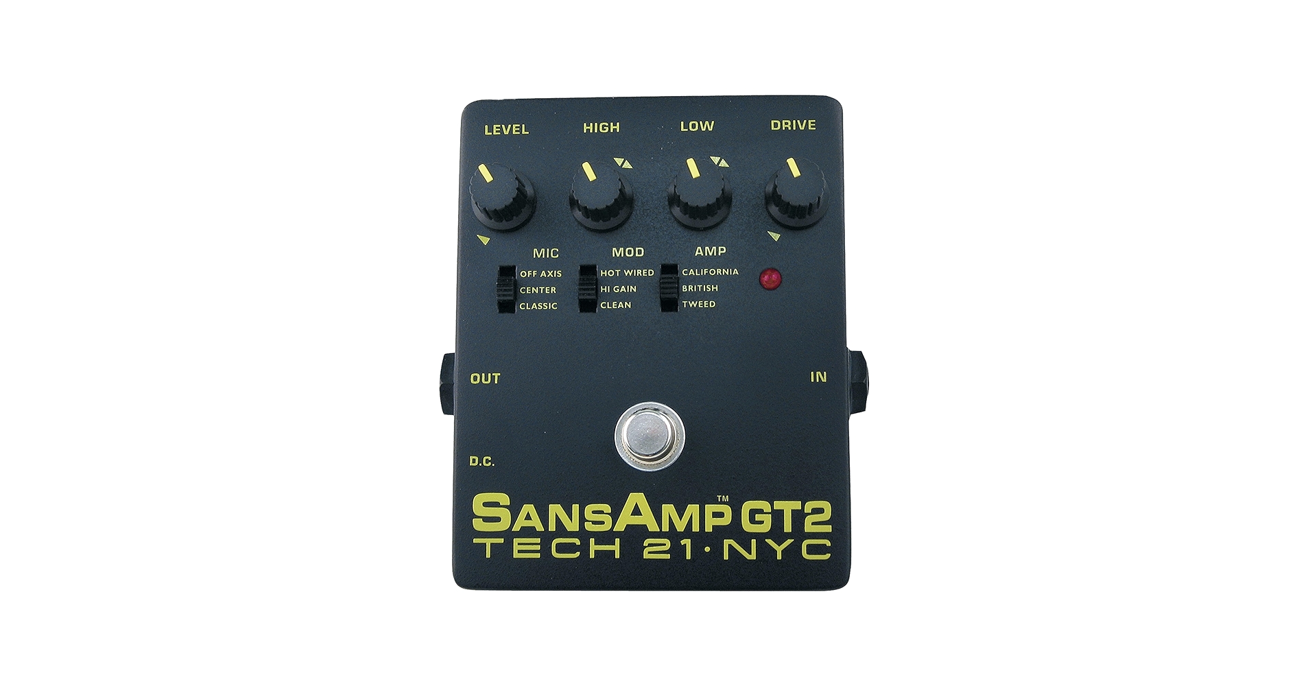 Amazon.com: Tech 21 SansAmp GT2 Tube Amp Emulator Pedal : Musical