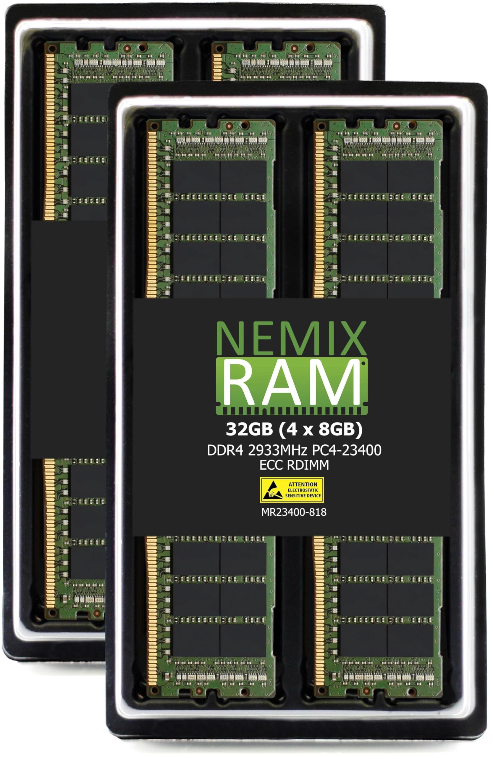 Amazon.co.jp: NEMIX RAM 32GB (4X8GB) DDR4-2933 PC4-23400 ECC RDIMM