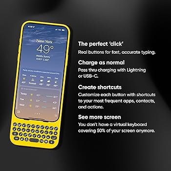 Amazon.com: Clicks Keyboard for iPhone 14 Pro Max – Keyboard Case