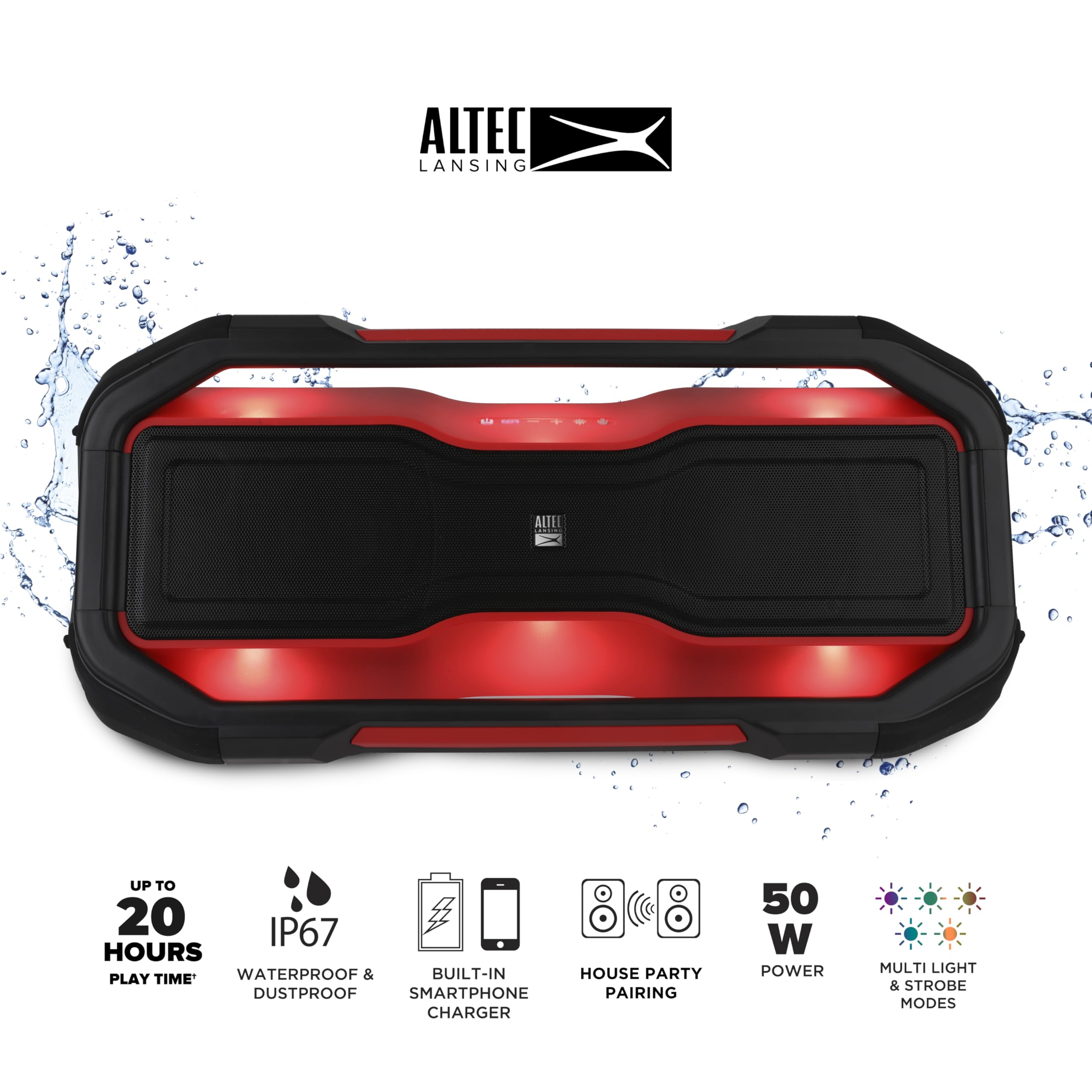Amazon.com: Altec Lansing ROCKBOX XL Wireless Bluetooth Speaker