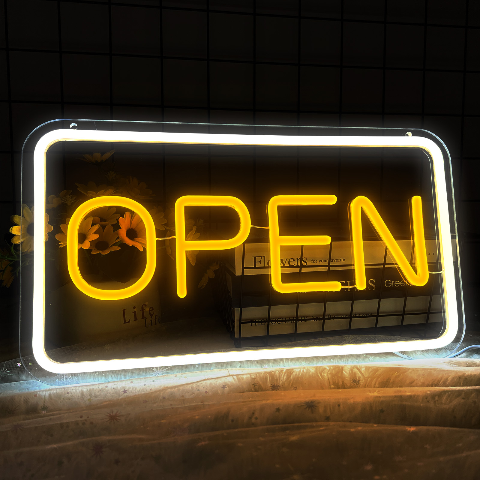 Amazon | IMEGINA OPENネオンサイン ネオン看板 LEDライト ネオン管