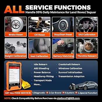 LAUNCH Creader Elite for Land Rover Jaguar OBD2 Scanner, 2025 Full