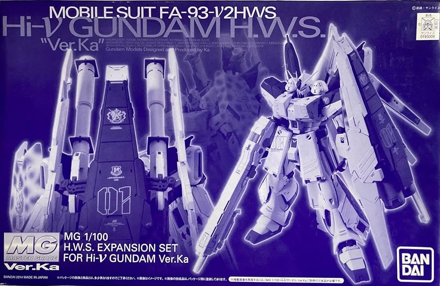 Amazon.com: MG 1/100 HWS Expansion Set for Hi-nu Gundam Ver.Ka