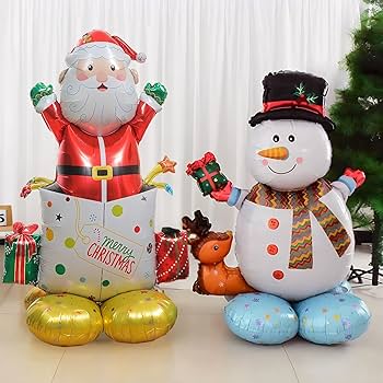 Amazon | クリスマス バルーン クリスマス 飾り バルーン 大型 サンタ