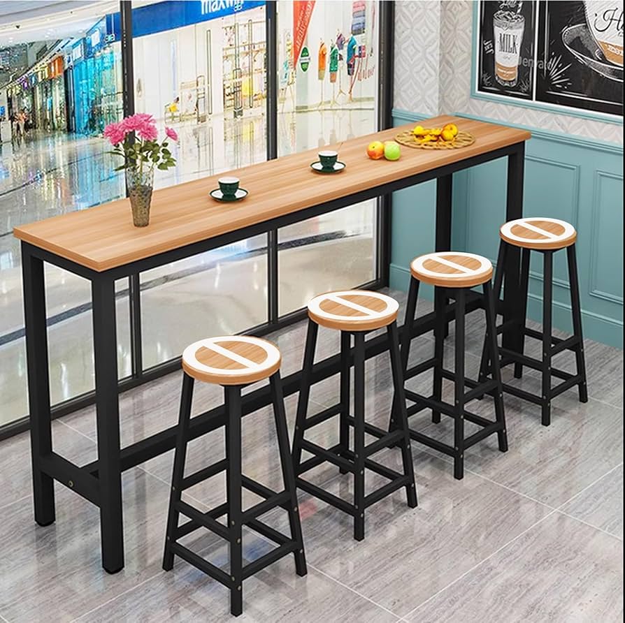 Amazon｜Gguwug 長テーブル バーテーブル ハイテーブル 高さ100cm, 長