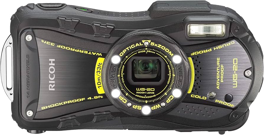 Amazon.com : Ricoh WG-20 14MP Waterproof Shockproof Coldproof