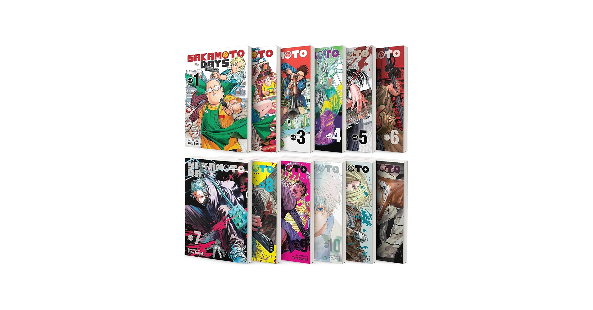 Sakamoto Days Manga 12-book Set Vol.1-12 by Yuto Suzuki: Yuto