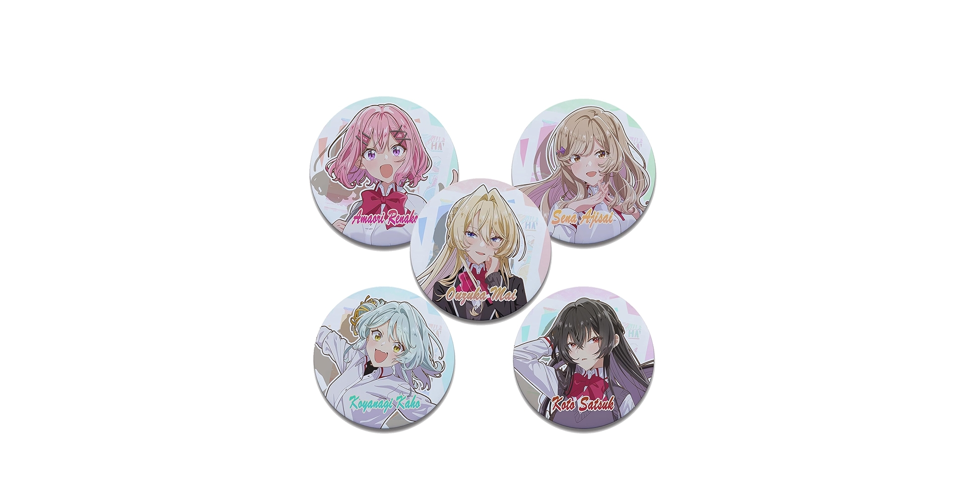 Amazon.co.jp: わたなれ 缶バッジ 58mm 5枚セット 甘織れな子 王塚真唯