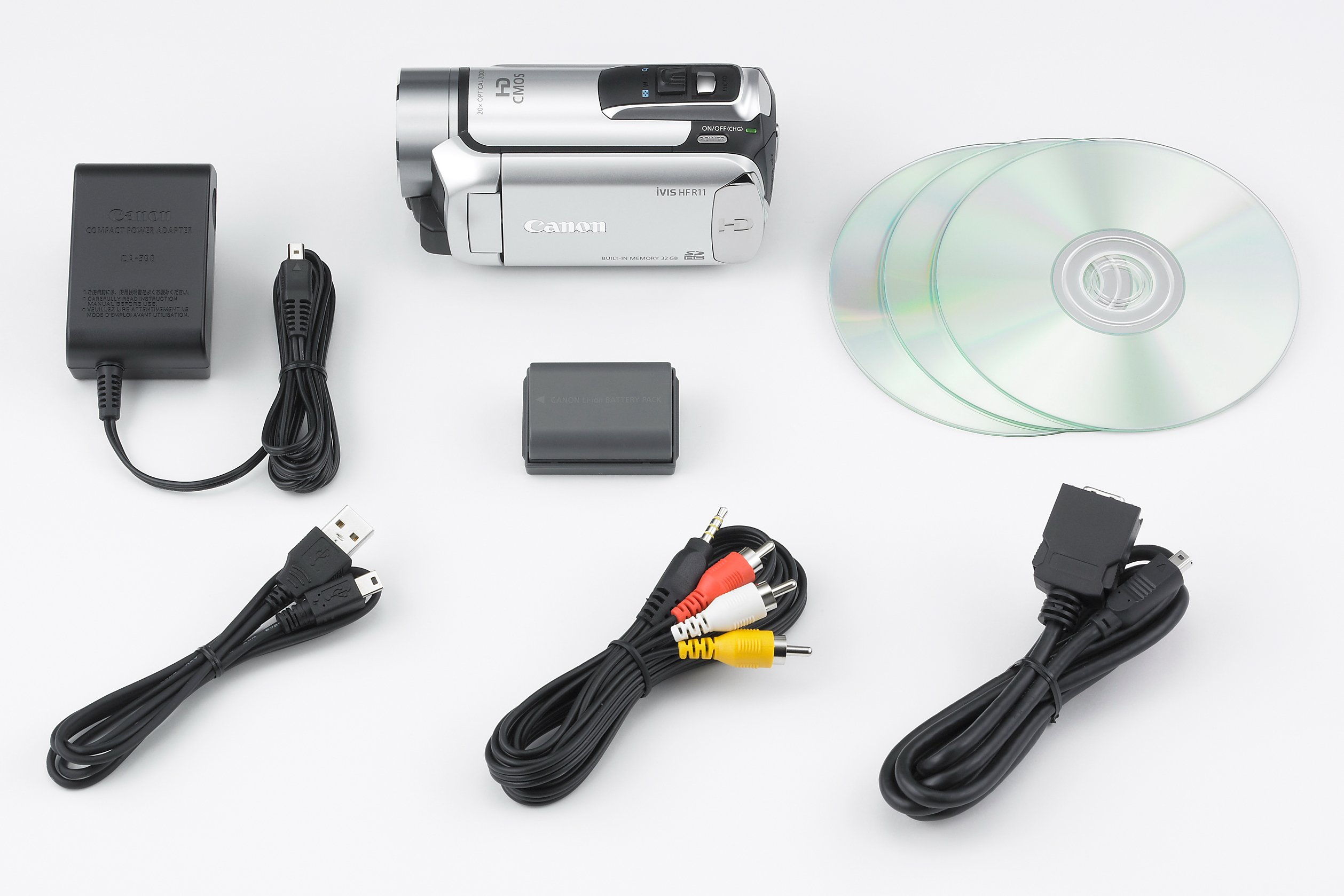 Amazon | Canon デジタルビデオカメラ iVIS HF R11 スノーシルバー