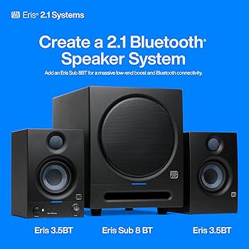 Amazon.com: PreSonus Eris 3.5BT Studio Monitors, Pair — 3.5