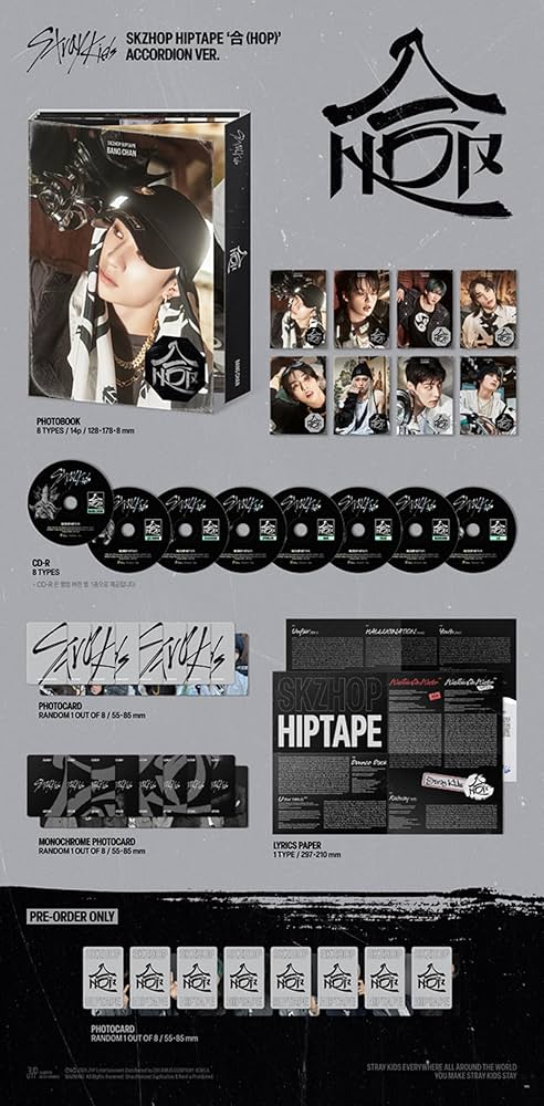 Amazon.com: Stray Kids SKZHOP HIPTAPE HOP Album (ACCORDION VER
