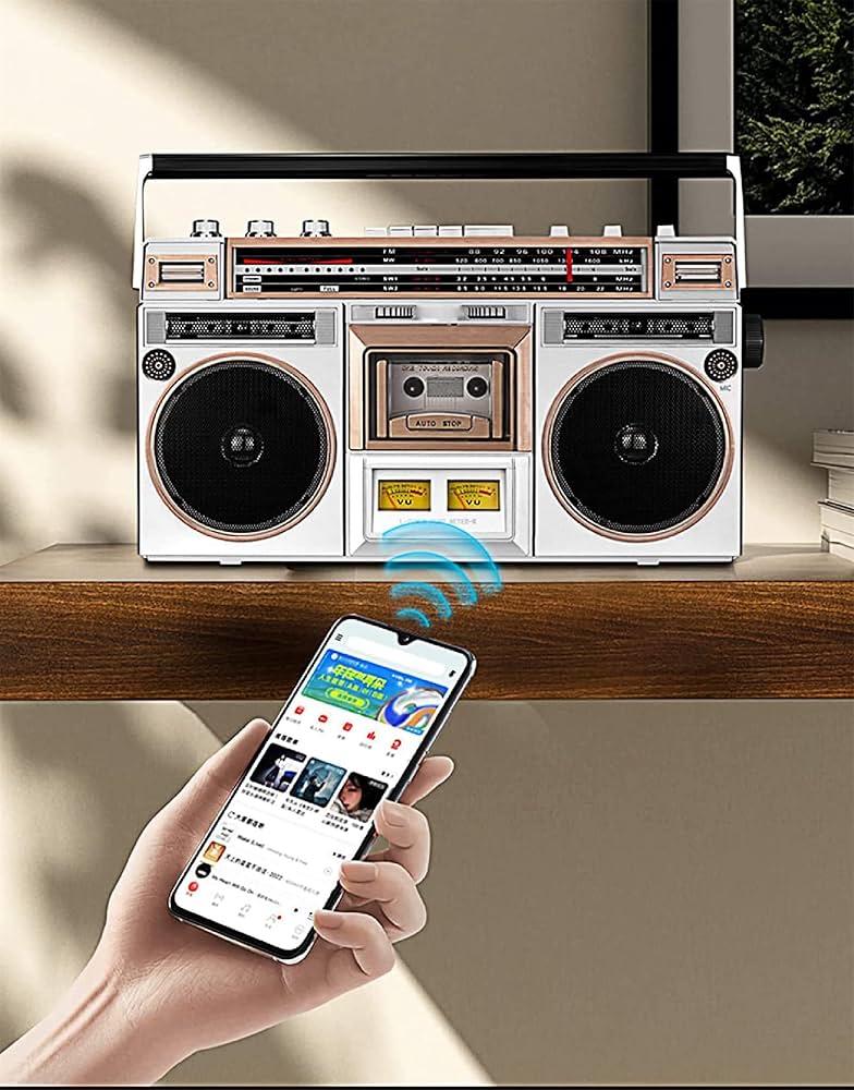 Amazon.co.jp: レトロ Bluetooth ラジカセ カセット プレーヤー