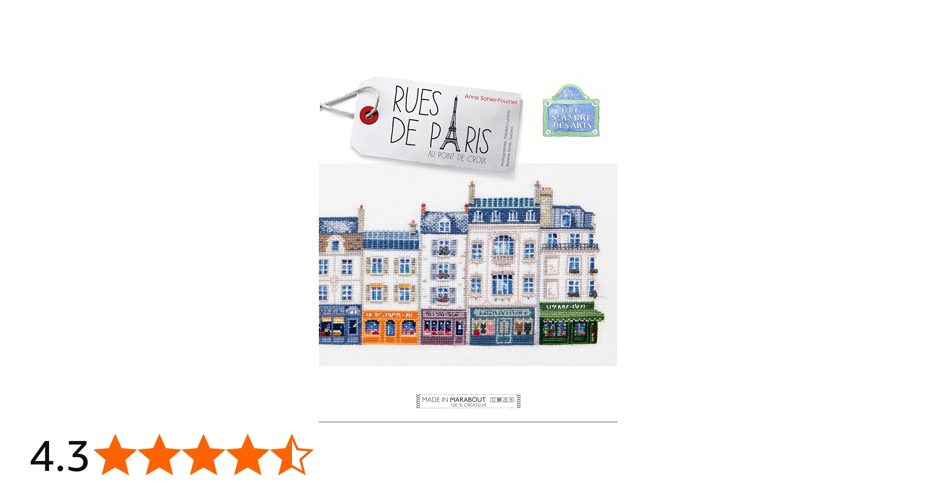 Amazon.co.jp: MARABOUT 「RUES DE PARIS」 刺しゅう作品・図案集