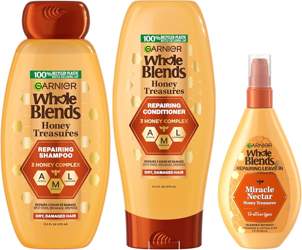 Amazon.com : Garnier Whole Blends Honey Treasures Repairing