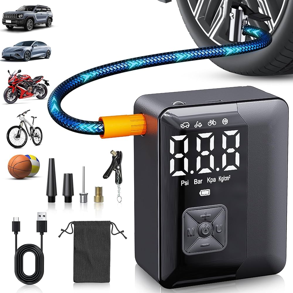 Amazon.co.jp: YUHAFO 自転車 空気入れ 電動 くうきいれ 車 2025技术