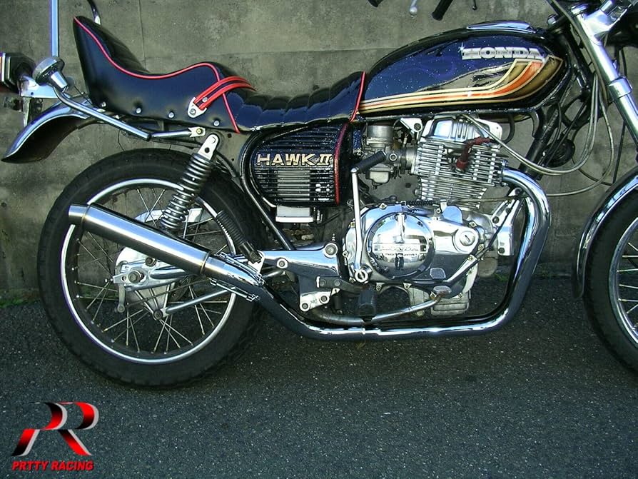 Amazon | CB250T CB400T ホーク2 2-1管 50.8π アルミサイレンサー