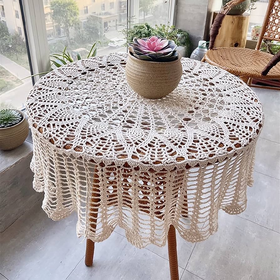 ロンドンでみつけた手編みレースのテーブルクロス ロンドンでみつけた