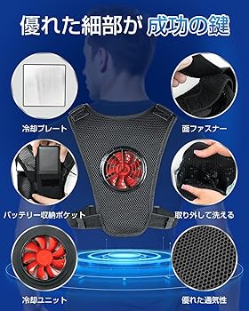 Amazon.co.jp: [Bulonchi] ペルチェ ベスト【2025超大冷却面・冷却