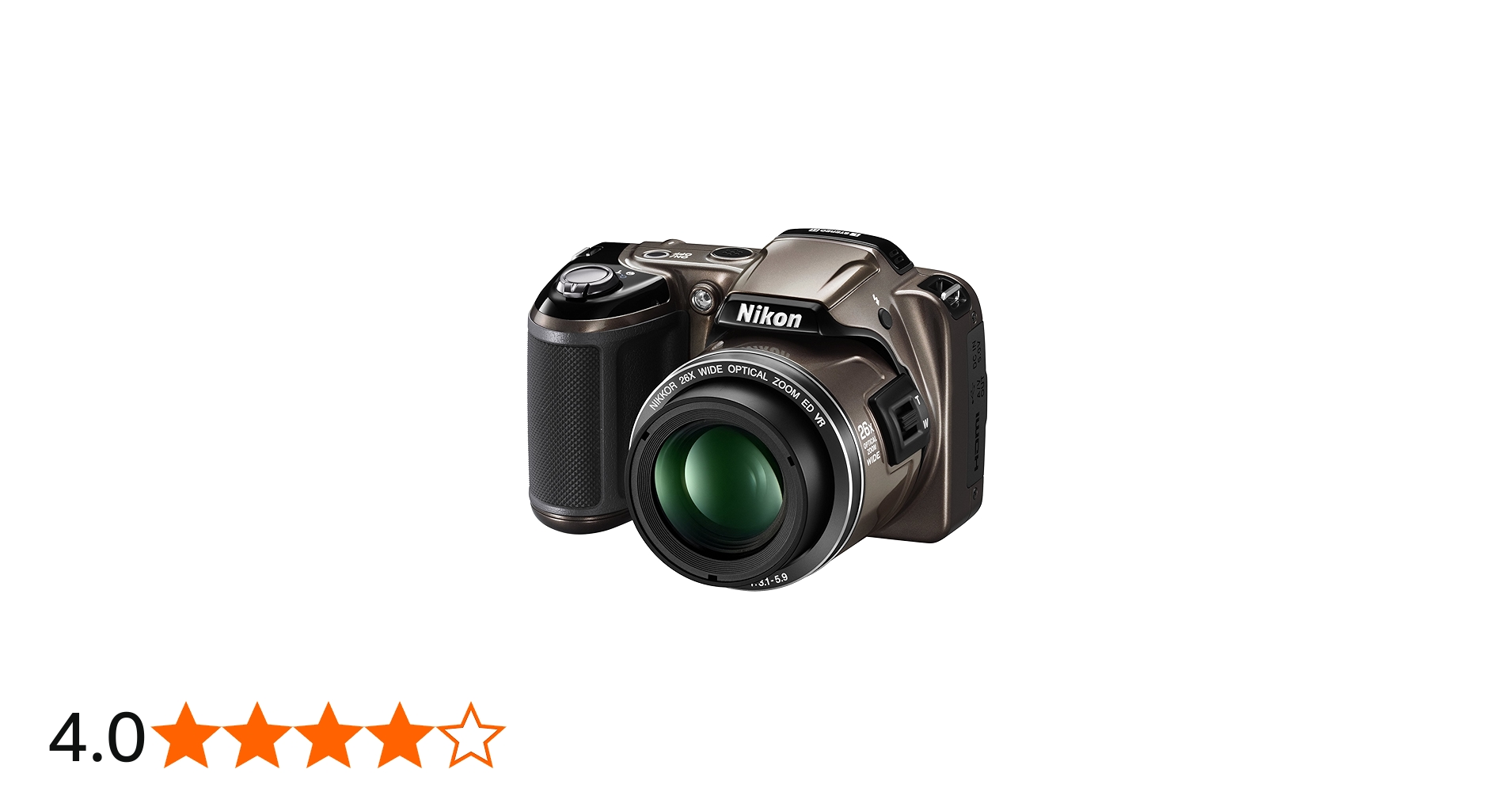 Nikon Coolpix L810 Digital Camera - Bronze (16.1MP, 26x Optical