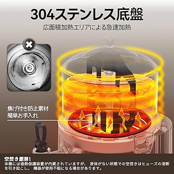 Amazon | Vtsmax ホットチョコレートメーカー 業務用 5L 100-110V 温度