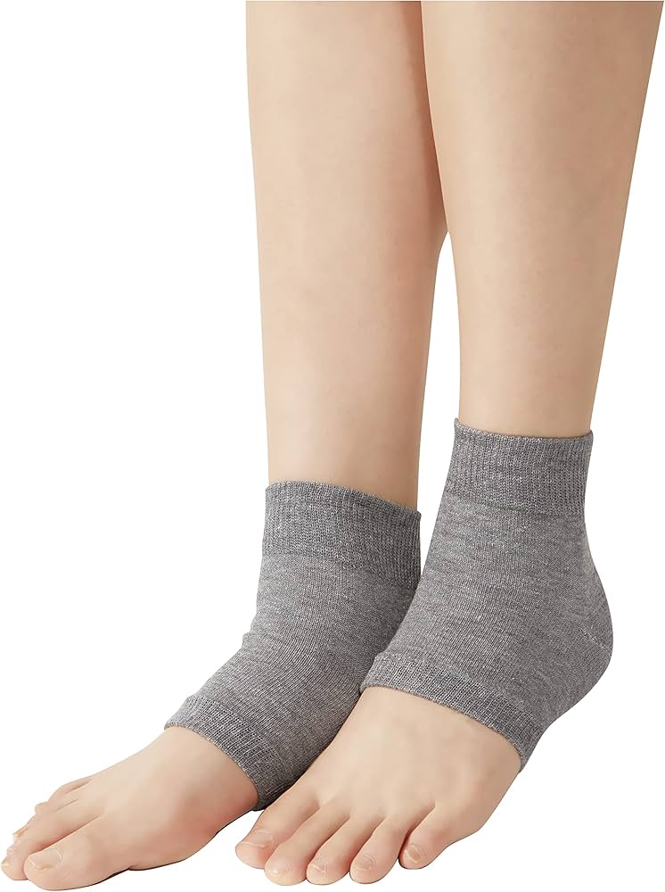 Amazon | 遠赤ｼﾙｸ足首ｻﾎﾟｰﾀｰ 2枚組 ｸﾞﾚｰ | セルヴァン | 足首用