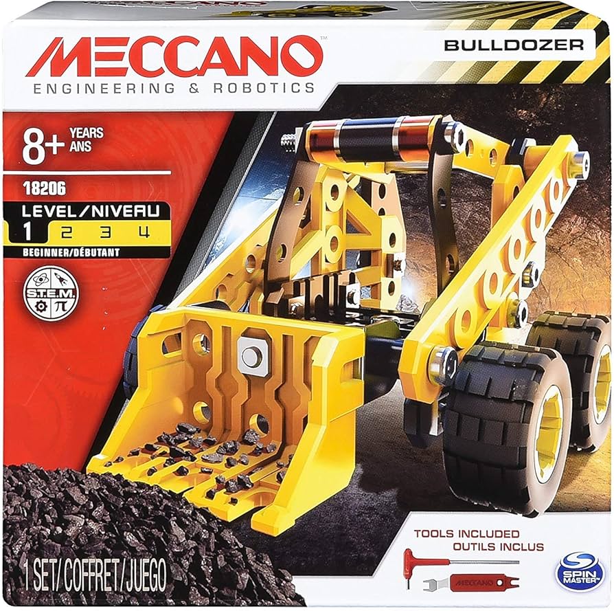 Amazon.co.jp: Erector by Meccano ブルドーザーモデル車両組み立て