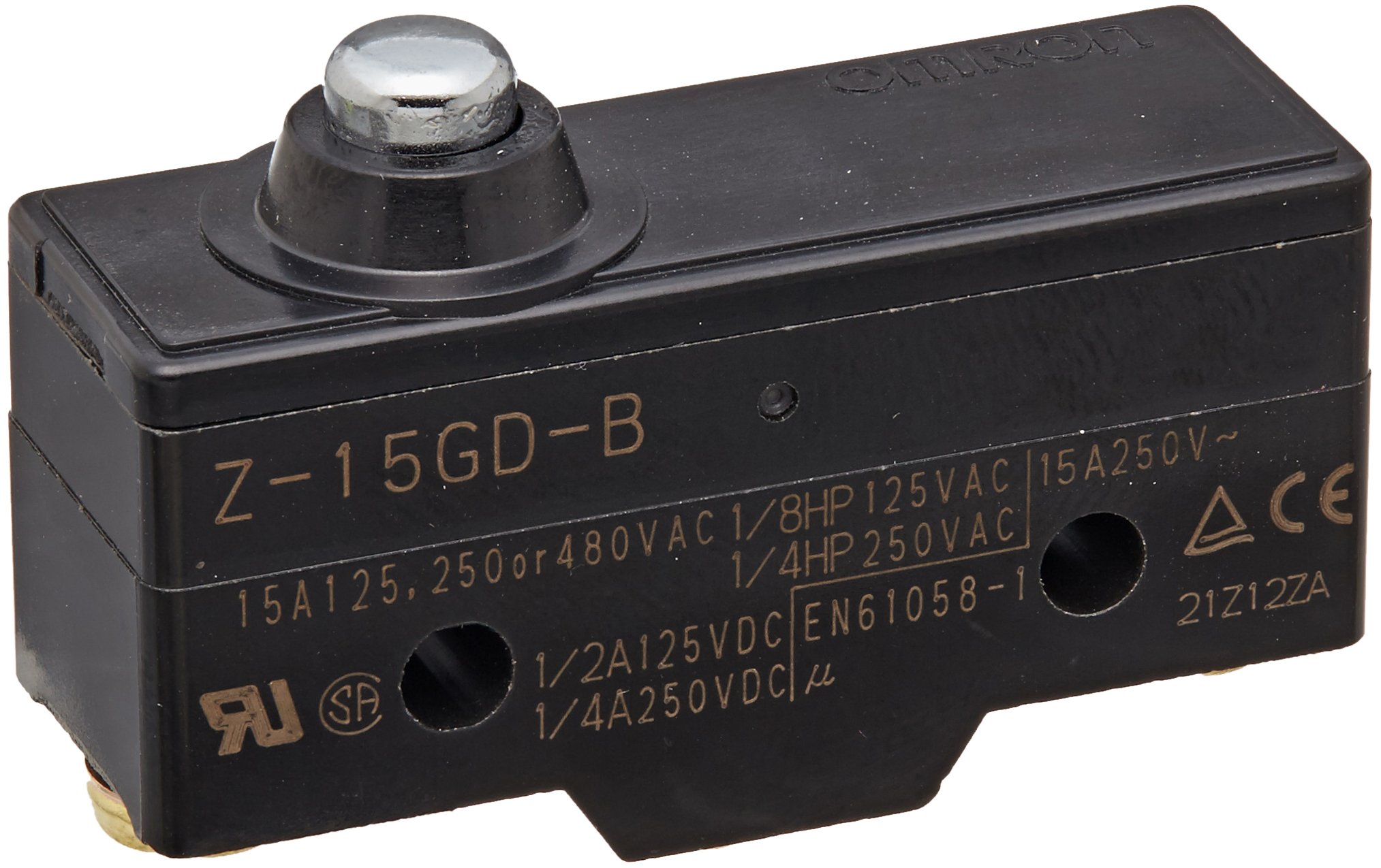 Omron Z-15GD-B General Purpose Basic Switch, Short Spring Plunger