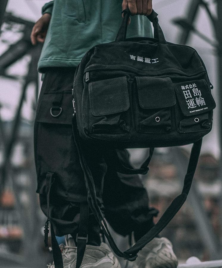 Amazon.com: MFCT Men's Messenger Crossbody Bag Black : Clothing