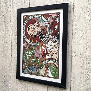 20万円です。神様の旗「オリジナルイラスト絵画」A4サイズ 20万円です。