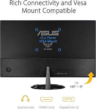 Amazon.com: ASUS (VG249Q1R TUF Gaming 23.8” 1080P Monitor - Full