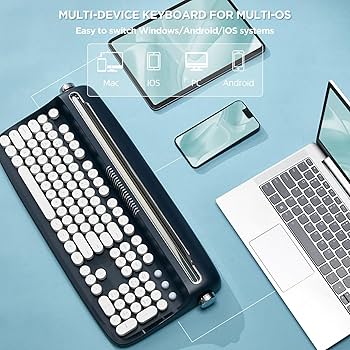 Amazon | YUNZII ACTTO B503 無線タイプライターキーボード レトロ