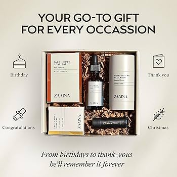 Amazon.com: ZAAINA Men's Self Care Package, Valentine Gifts for