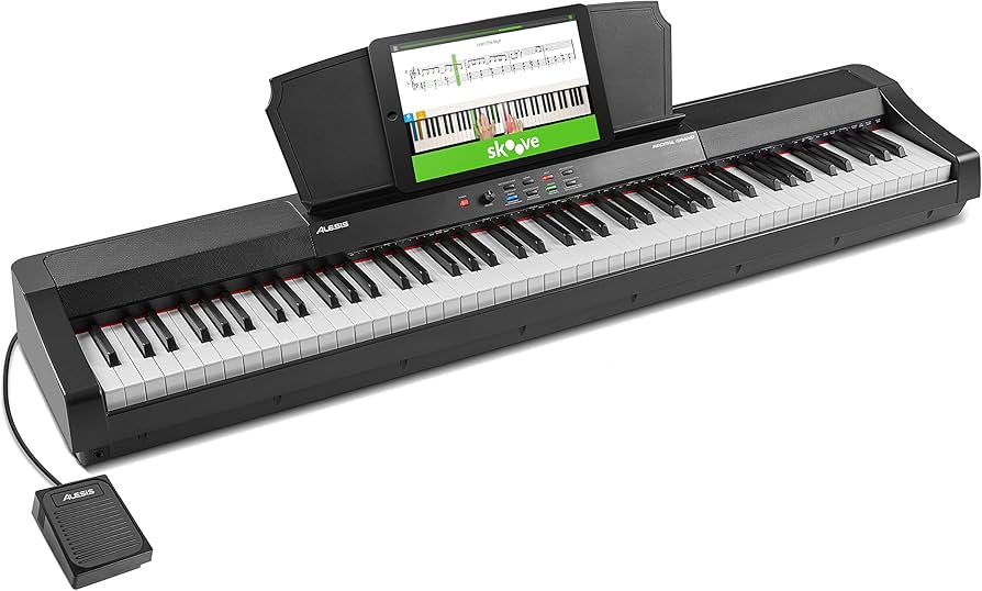 Amazon | Alesis 電子ピアノ 88鍵盤 ハンマーアクション鍵盤