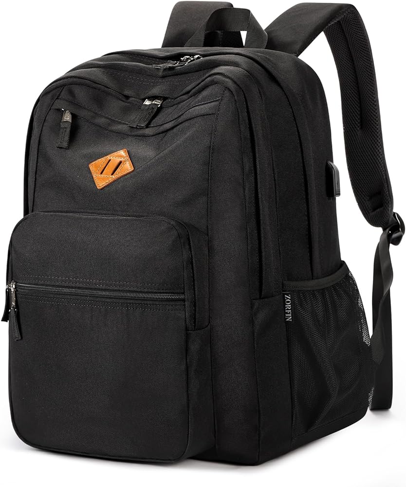 Amazon.com | ZORFIN 36L Black Backpack for College, and Travel