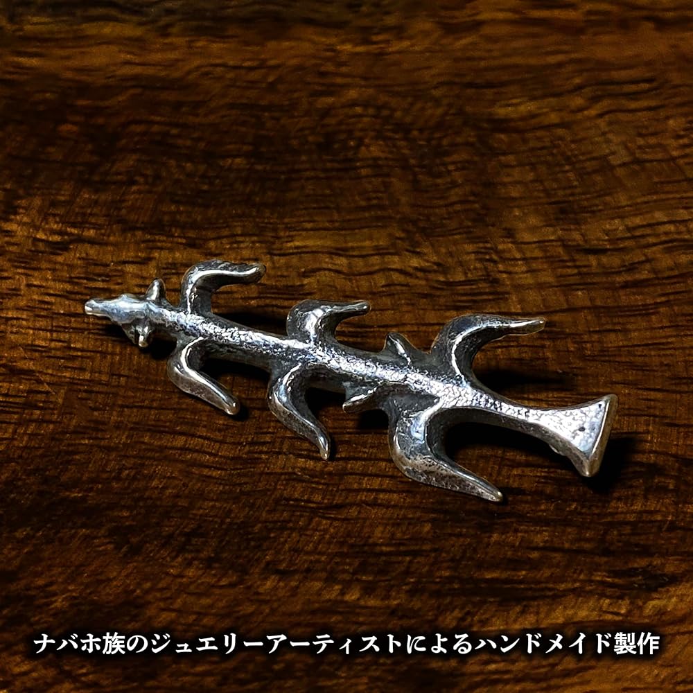 Navajo インディアンジュエリーブローチ/AM刻印うさぎモチーフ Navajo