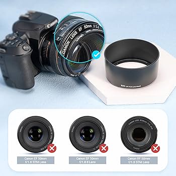 Amazon | JJC レンズフードシェード Canon EF 50mm f/1.4 USM レンズ用