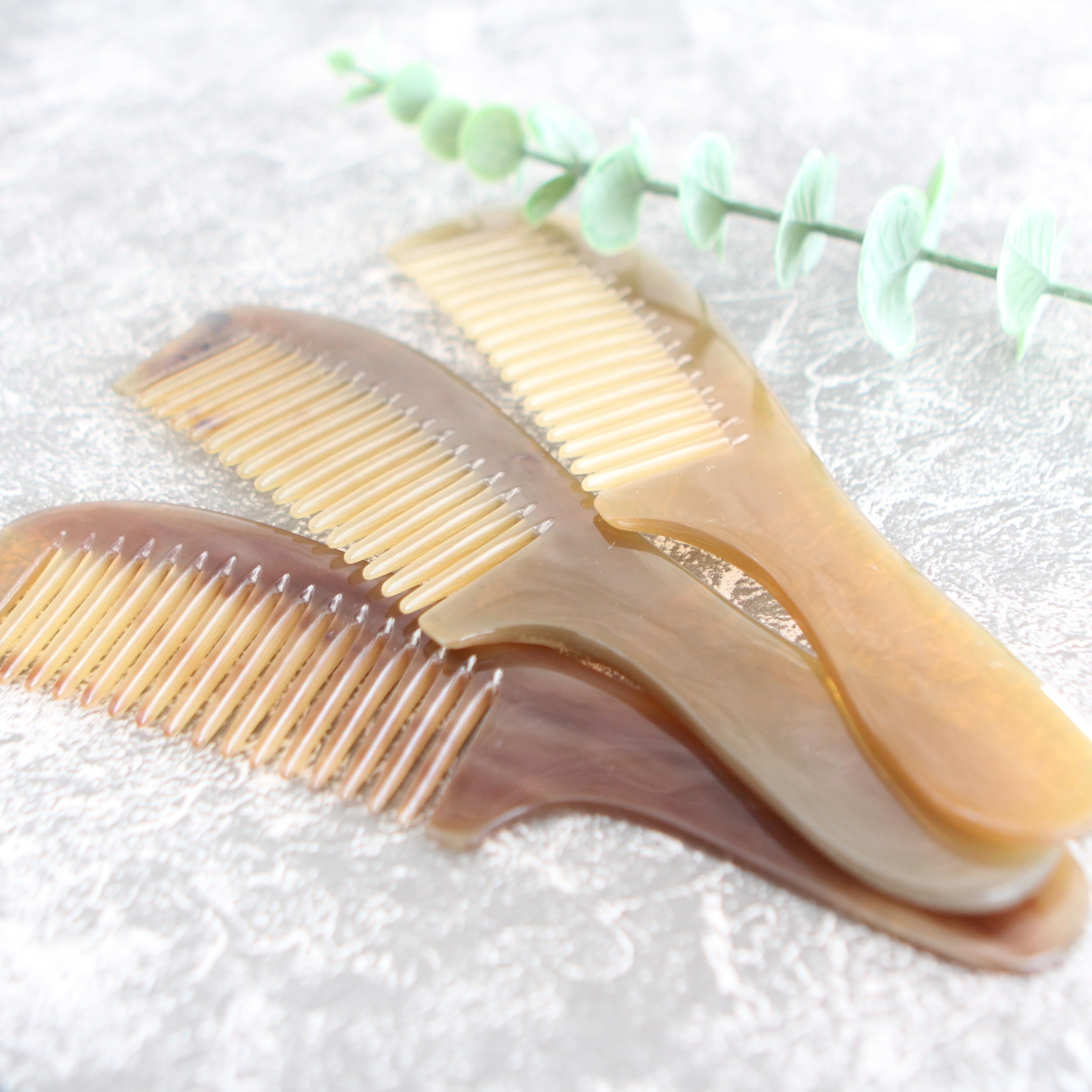 Amazon | 天然バッファローホーンコーム、ヘアコーム、帯電防止