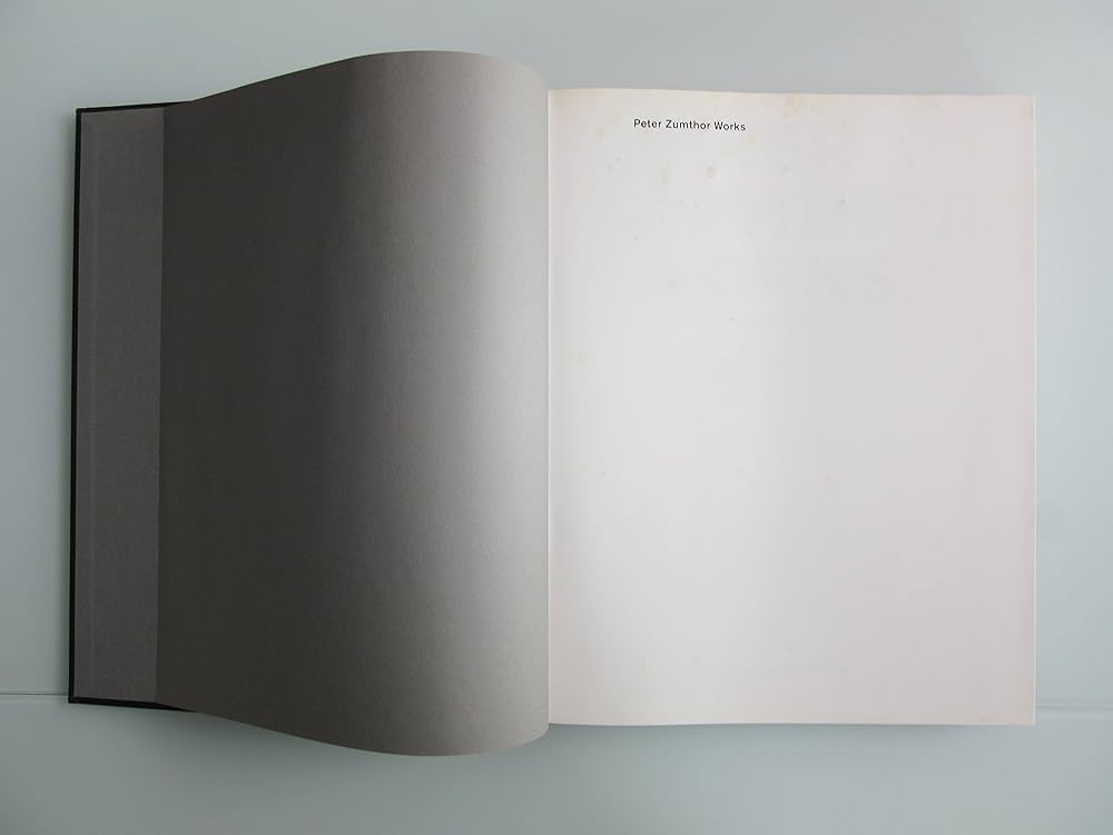 Amazon | Peter Zumthor Works: Buildings and Projects, 1979-1997