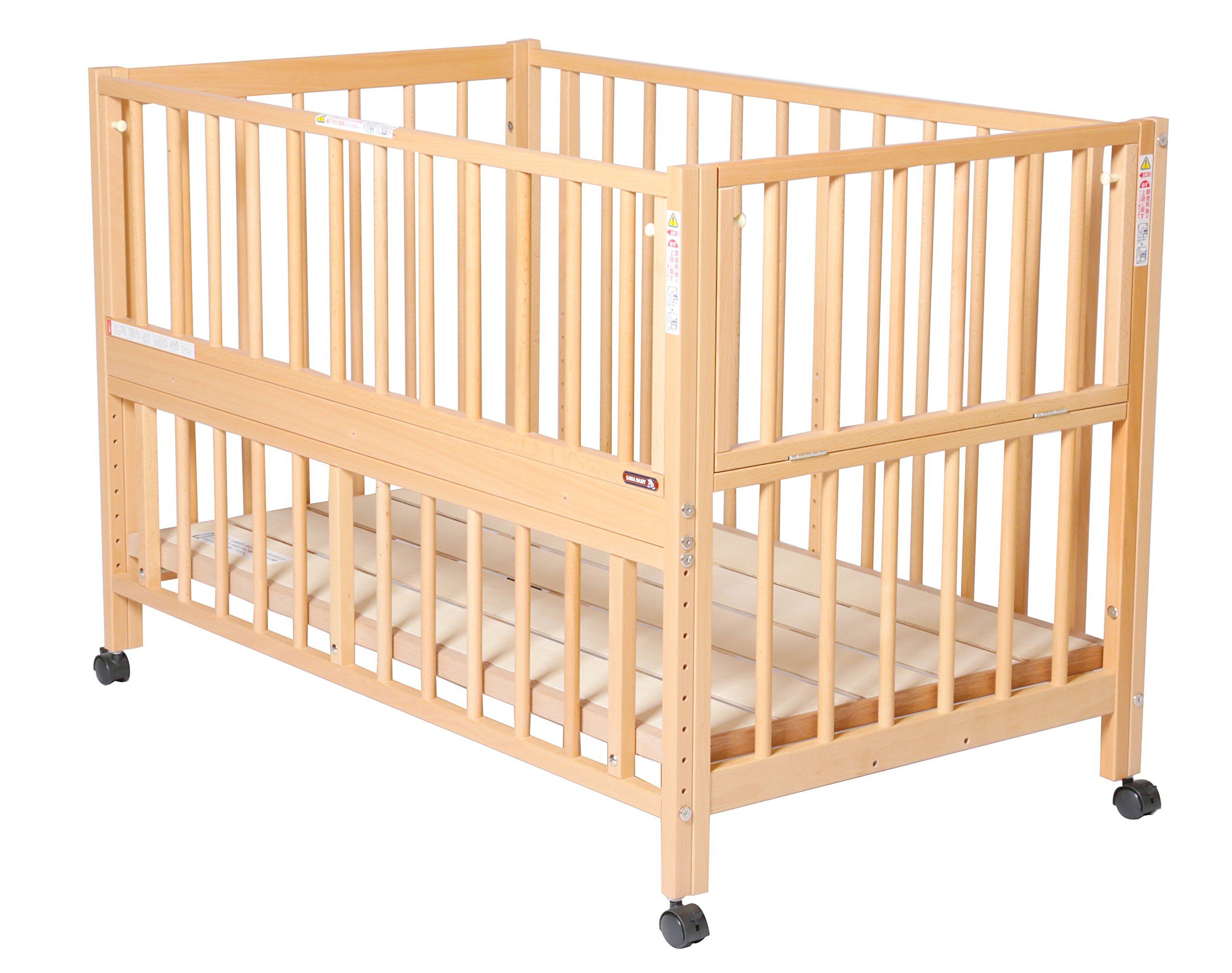 Amazon.co.jp: サワベビー S型スクレ(ベルト付) ベビーベッド