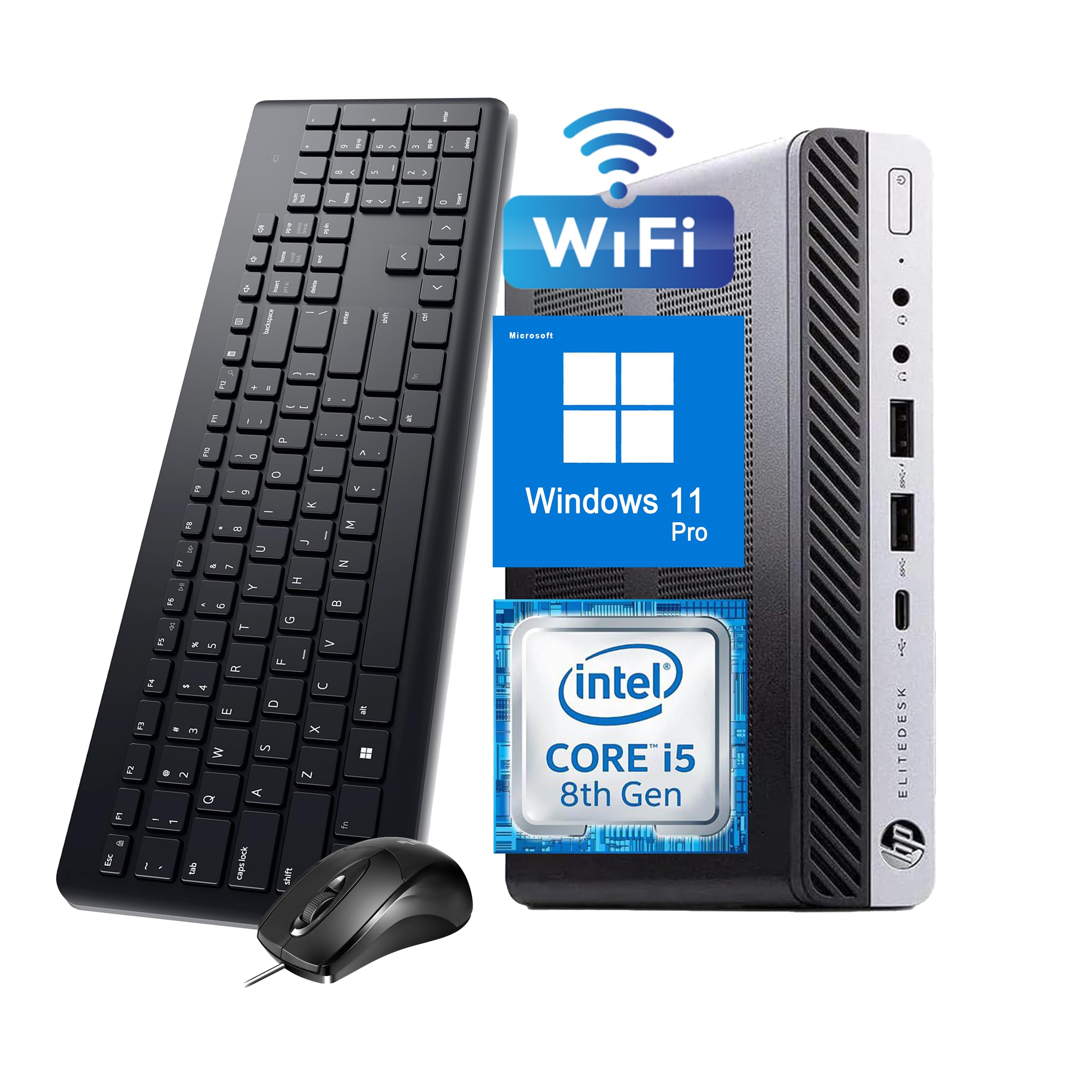 HP EliteDesk 800 G4 Mini Tiny Business PC, Intel Core i5-8500T