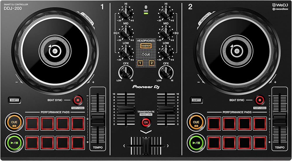 Pioneer DJ DDJ-200 Smart Akıllı DJ Denetleyicisi : Amazon.com.tr