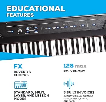 Amazon.com: Alesis Recital - 88 Key Digital Piano Keyboard with