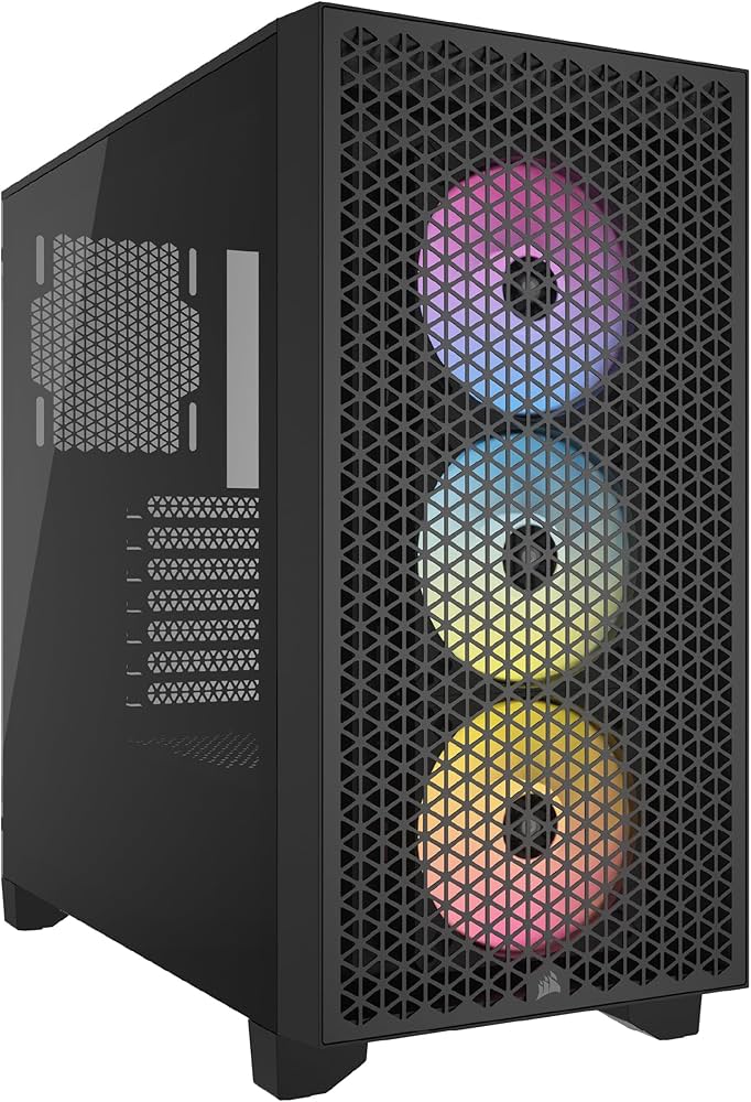 Amazon | CORSAIR 3000D RGB AIRFLOW ATX ミッドタワー PC ケース