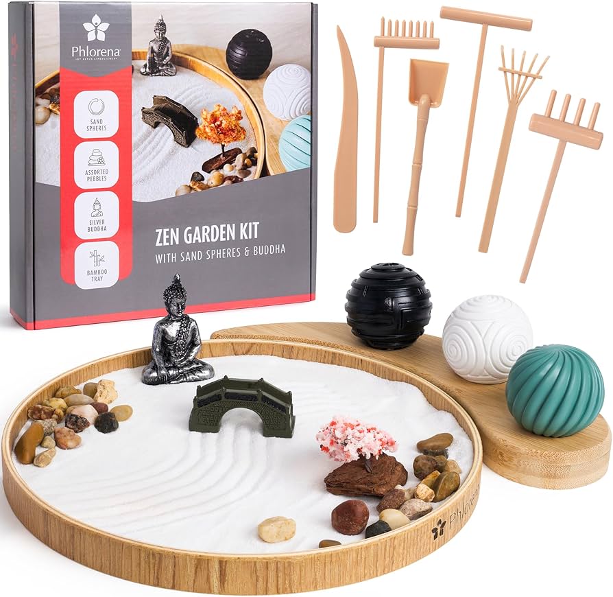 Amazon.com: Zen Garden for Desk – Mini Zen Garden Kit for Calming