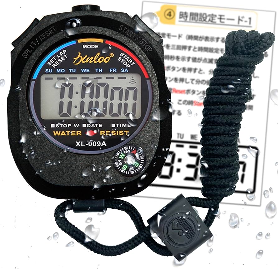 Amazon.co.jp: ストップウォッチ スポーツ ストップ ウォッチ 防水