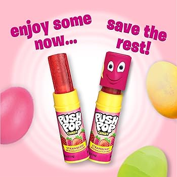 Amazon.co.jp: Topps push pop fruit frenzy candy - 24 pieces/pack