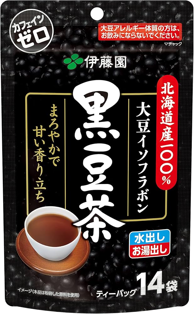 Amazon.co.jp: 伊藤園 北海道産100%黒豆茶 ティーバッグ 7.5g×14袋