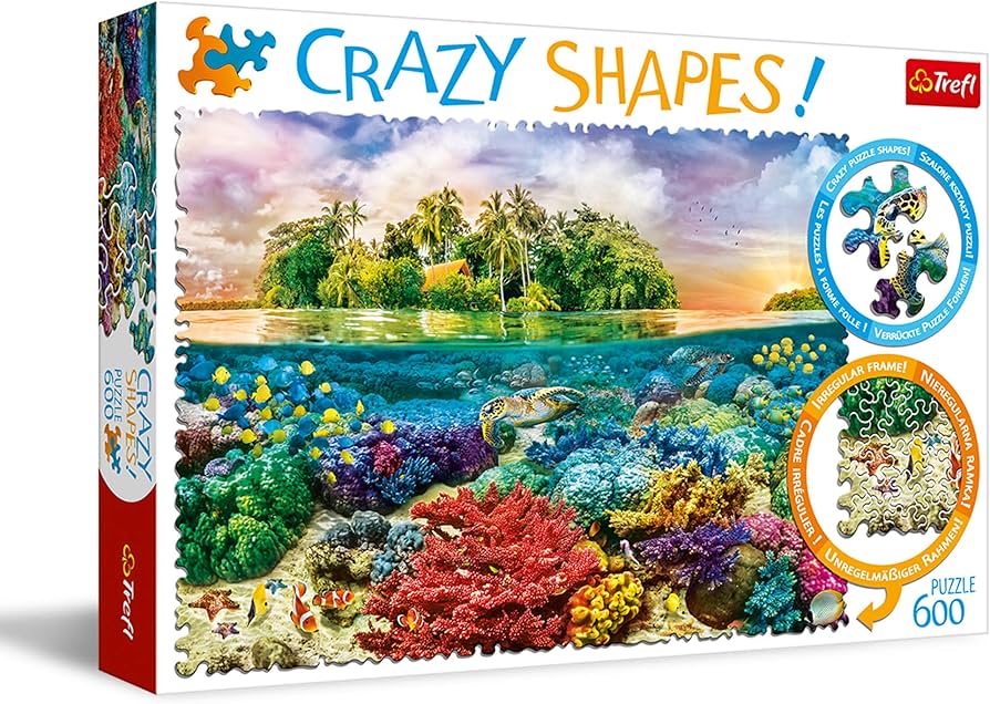 Amazon.com: Trefl Tropical Island 600 Piece Jigsaw Puzzle Crazy