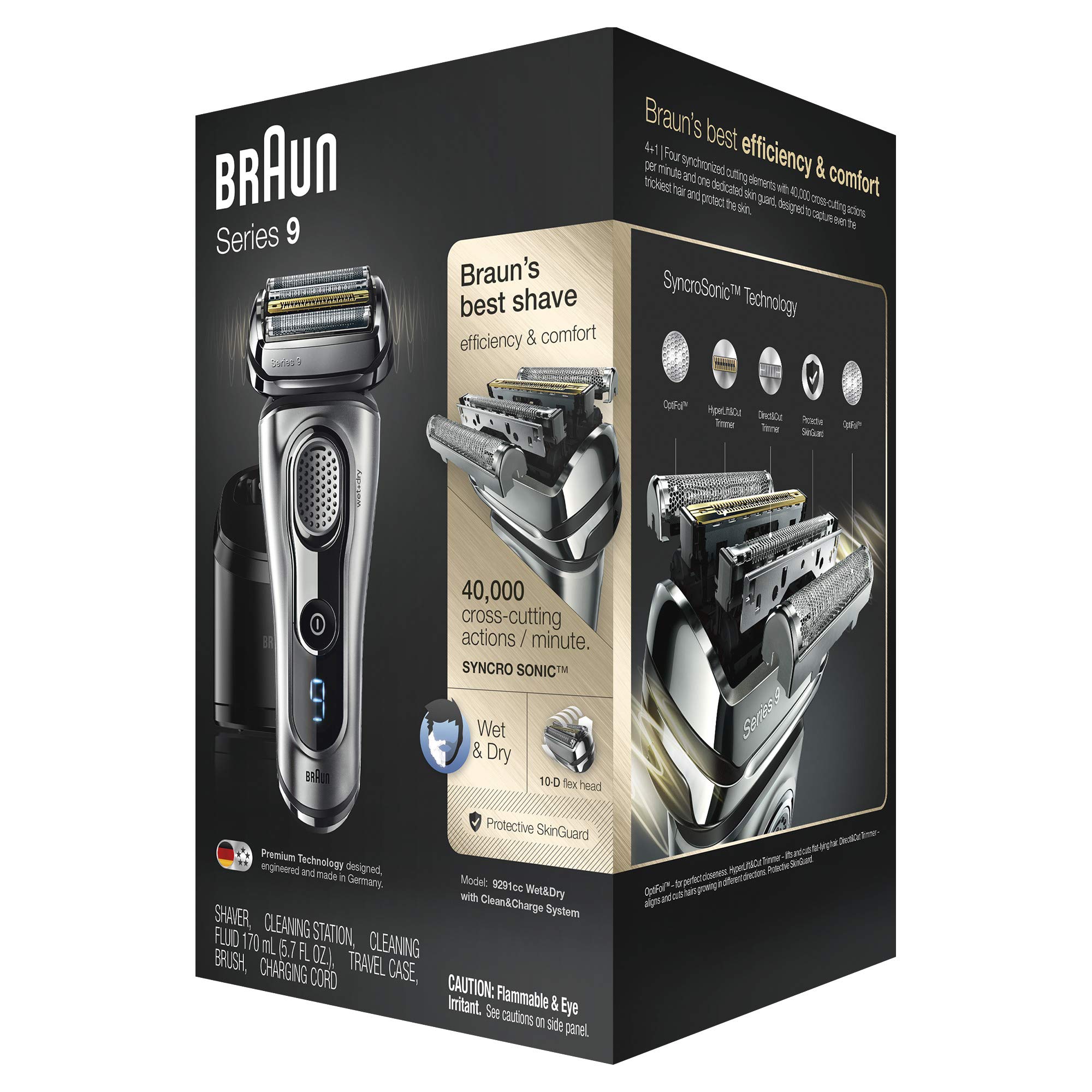 Amazon.co.jp: ブラウン メンズ電動カミソリ シリーズ9 9291cc 電動